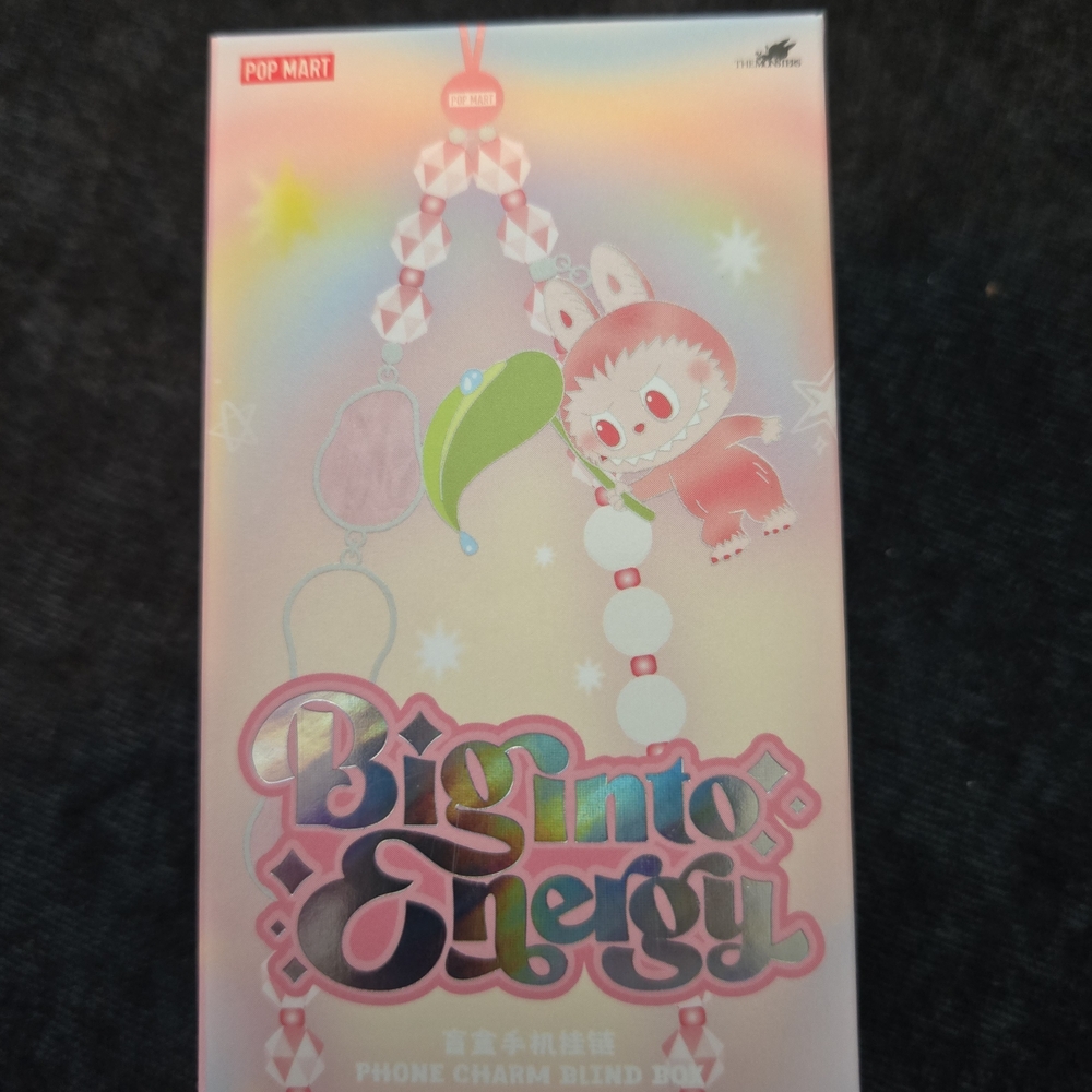 Labubu Pop Mart Big Into Energy Phone Charm